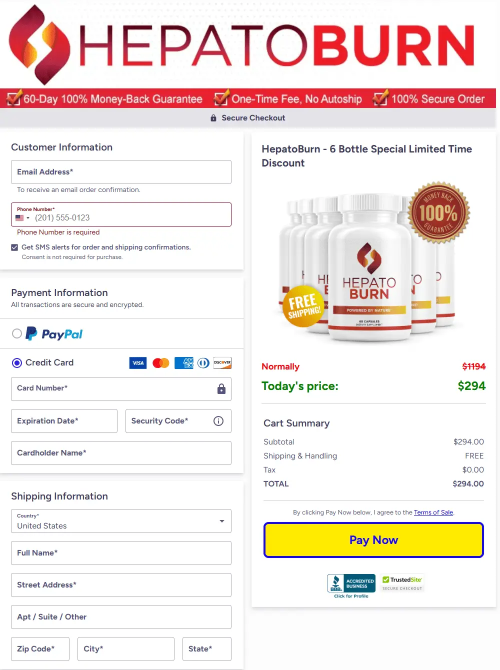 Hepato Burn Order